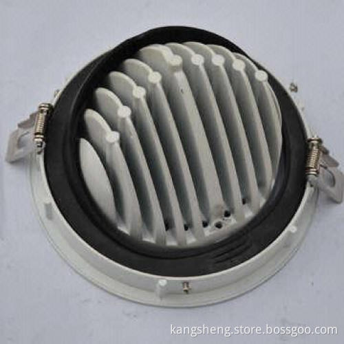 Die-casting Housing, CNC Machined, LED Lamp Heat Sink, Powder-coating, Colors are Optional